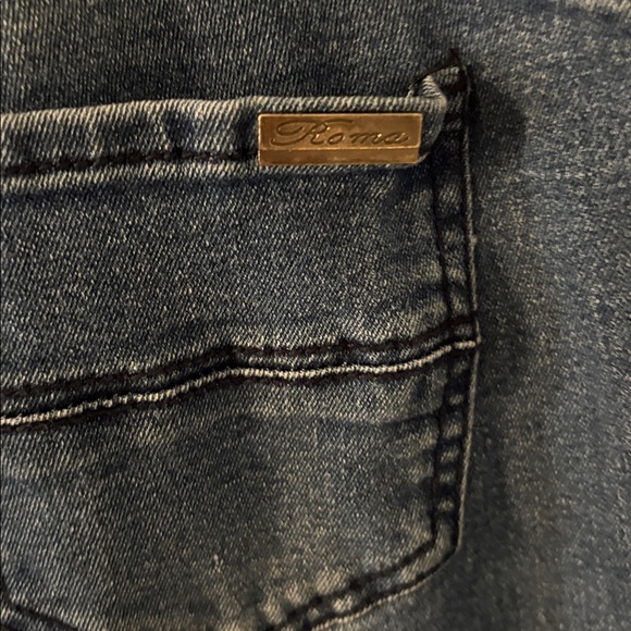 Roma Studio Distressed Denim Overalls Juniors XL - Picture 8 of 10